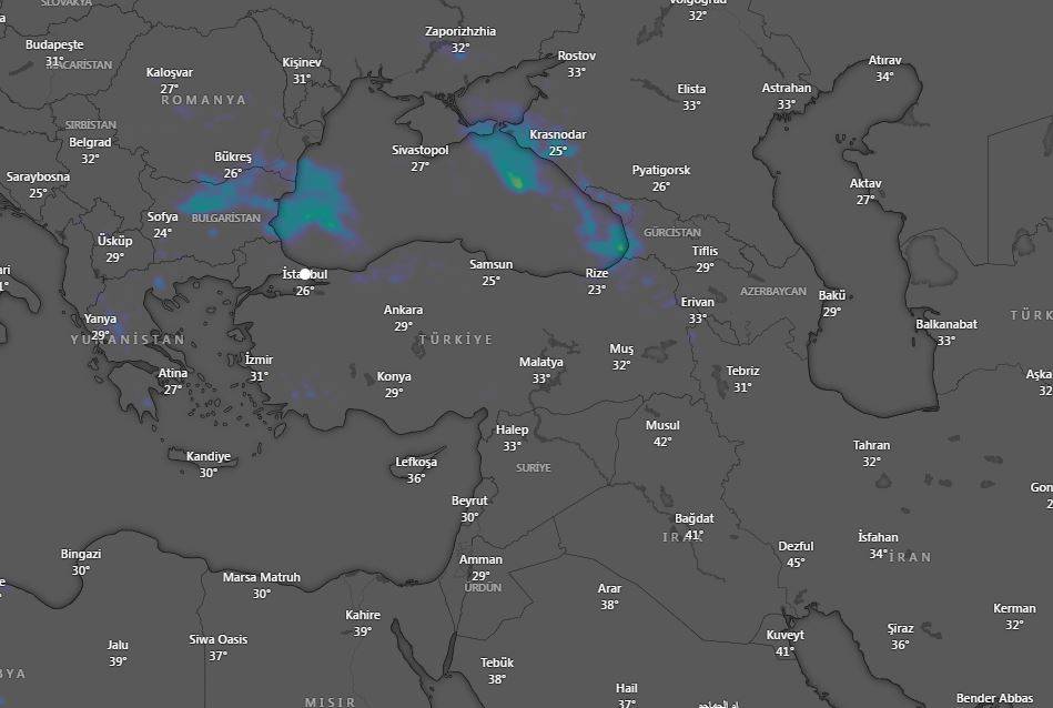 Meteoroloji'den Kastamonu, Çorum ve Çankırı'nın kuzeyi için sağanak uyarısı 15